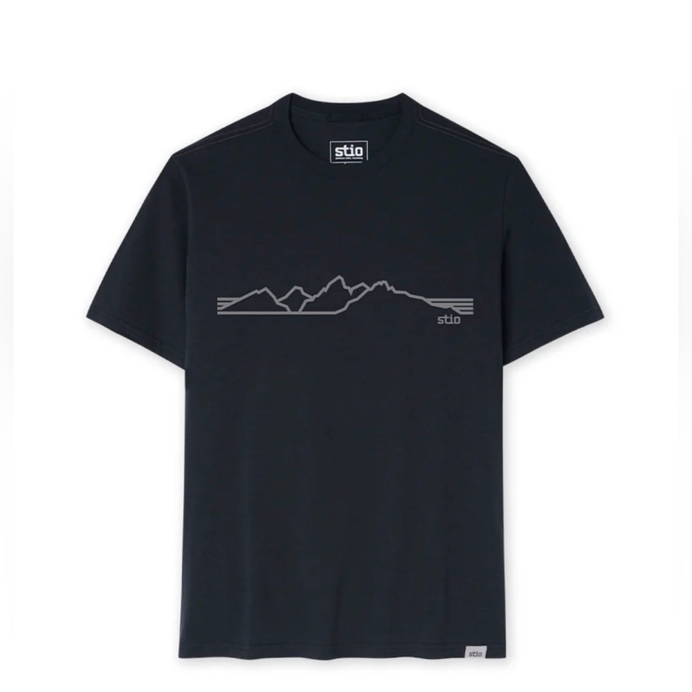 Stio Teton Elevations Tee Unisex color Abyss Heather NWT